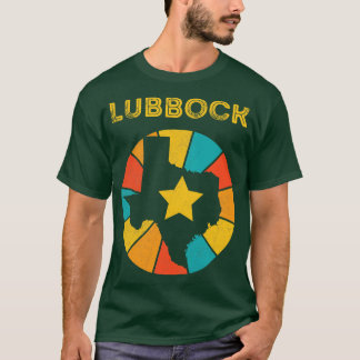 Camiseta Lubbock Texas Vintage Distresres Souvenir 1