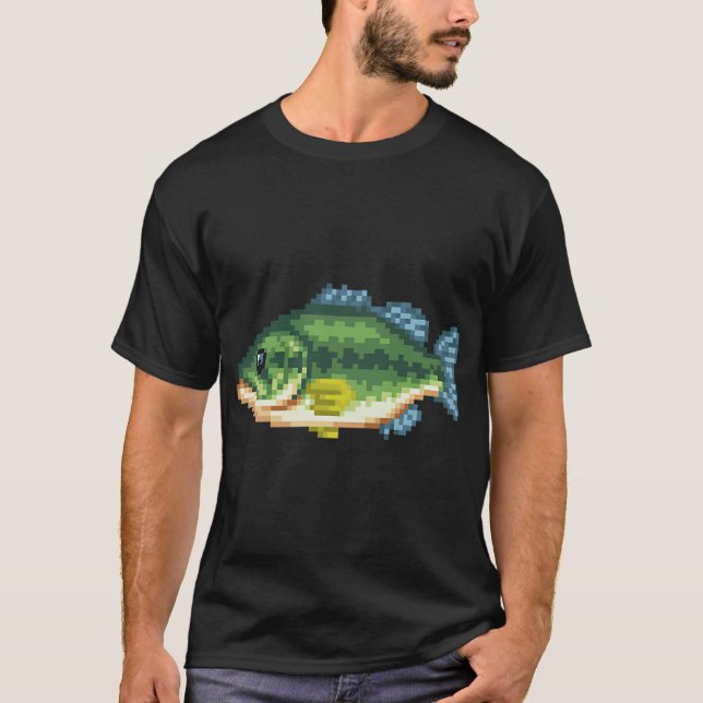 Camiseta lubina negra (Anverso)