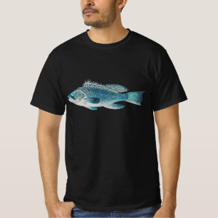 Camiseta Lubina por S.A. Kilbourne, Pescado Antiguo