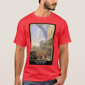 Camiseta Luca Carlevarijs Italiano 1663 1730 arte clásico