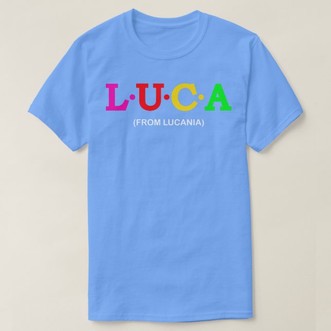 Camiseta Luca desde Lucania (Diseño del anverso)