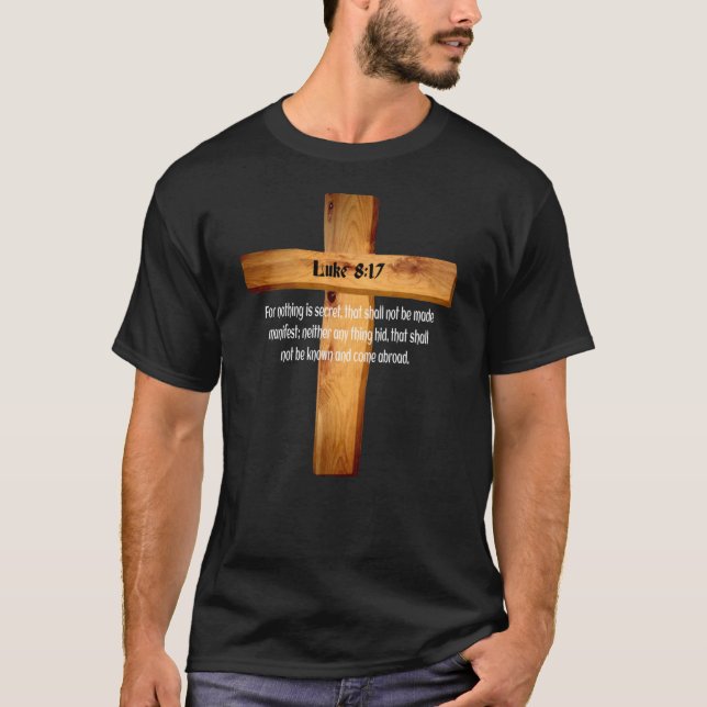 Camiseta Lucas 8 17 Jesús importa la Sagrada Escritura de l (Anverso)