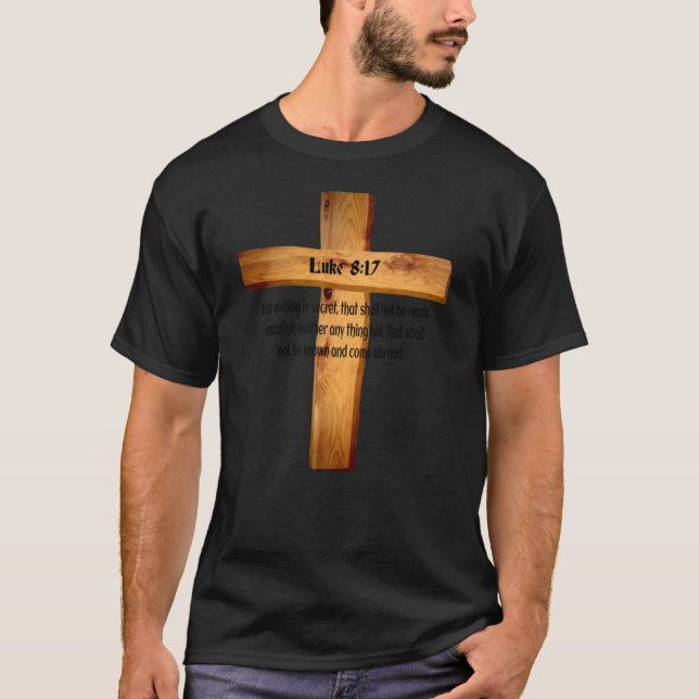 Camiseta Lucas 8 17 Jesús importa las Sagradas Escrituras d (Anverso)