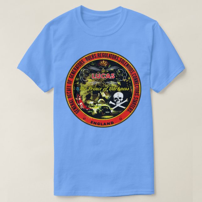 Camiseta Lucas electronics England (Diseño del anverso)