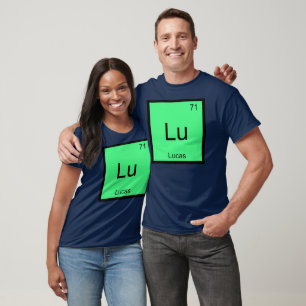 Camiseta Lucas Nombre Elemento Químico Tabla Periódica