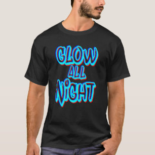 Camiseta Luce toda la noche Neon Theme Party Color rupestre