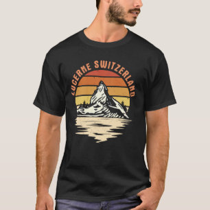 Camiseta Lucerna Suiza Atracción de las montañas suizas Swi