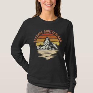 Camiseta Lucerna Suiza Atracción de las montañas suizas Swi