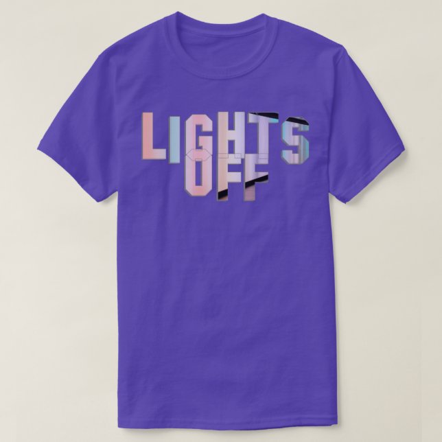 Camiseta Luces apagadas 1 (Diseño del anverso)