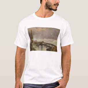 Camiseta Luces azules, embarcadero de Teignemouth -