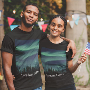 Camiseta Luces boreales del Unisex de Alaska