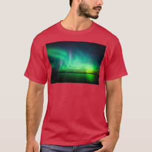 Camiseta Luces boreales sobre el lago