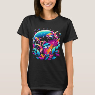 Camiseta Luces Brillantes del Acuario: Brillo de Tetra Neon