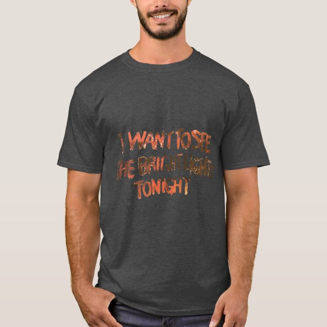 Camiseta Luces Brillantes retro (Anverso)