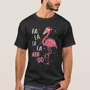 Camiseta Luces de árbol de Navidad Fa La La Mingo Flamenco