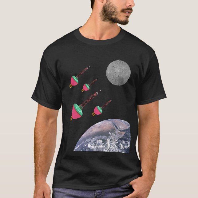 Camiseta Luces de burbuja en el espacio (Anverso)