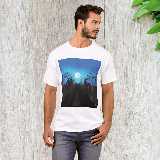 Camiseta Luces De Calle Y Luna (Subido por el creador)