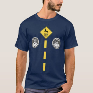 Camiseta Luces de Ciervo con Señalizaciones Viales Disfraz 
