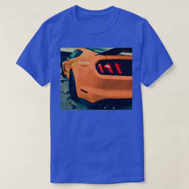Camiseta Luces de cola de naranja Sports Car Tail (Diseño del anverso)
