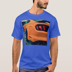 Camiseta Luces de cola de naranja Sports Car Tail