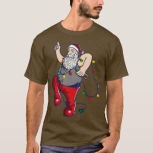Camiseta Luces de hadas de cerveza de Santa Claus 1