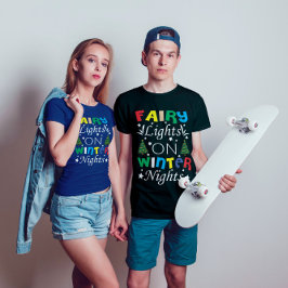 Camiseta Luces de hadas en los Navidades de las noches de i