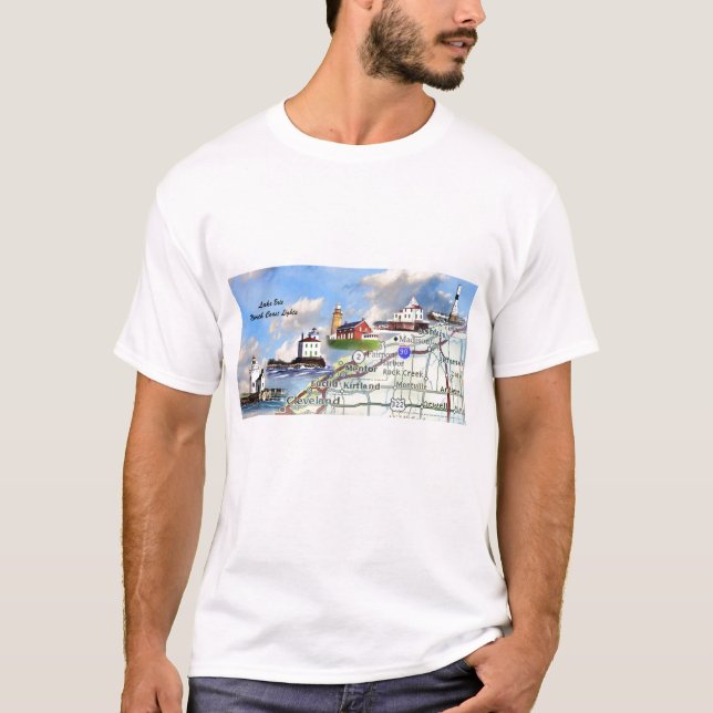 Camiseta Luces de la costa del norte (Anverso)