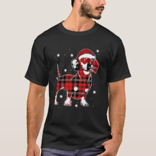 Camiseta Luces de los Navidades rojos de búfalo de Santa Da