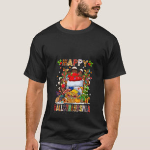 Camiseta Luces de Navidad de bolas de voleibol de brujas tu