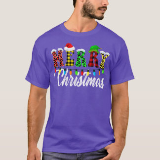 Camiseta Luces de navidad de leopardo navideño