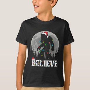 Camiseta Luces de Navidad de Santa Bigfoot Divertidas Sasqu