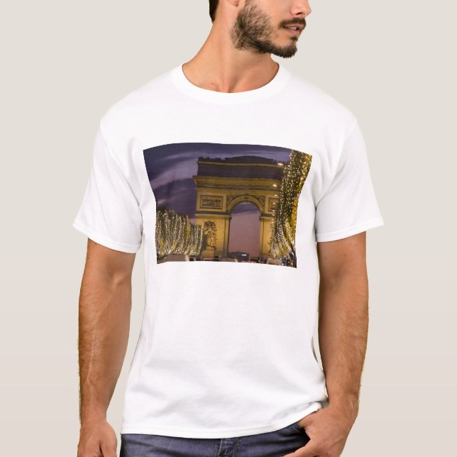Camiseta Luces de Navidad en los Campos Elíseos (Anverso)