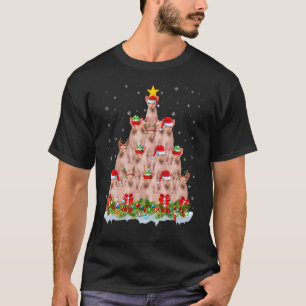 Camiseta Luces de Navidad Gato Sphynx Santa Gato Sphynx Nav