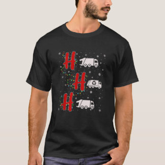 Camiseta Luces de Navidad HO HO HO Camión de Basura Diverti