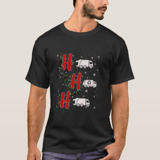 Camiseta Luces de Navidad HO HO HO Camión de Basura Diverti