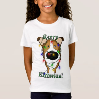 Camiseta Luces de navidad lisas del collie