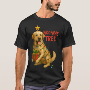 Camiseta Luces de Navidad para árbol de Labrador Retriever