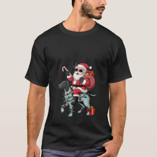 Camiseta Luces de Navidad para Mujeres Santa Divertido Mont