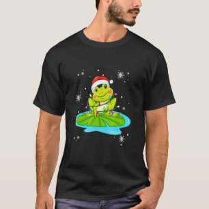 Camiseta Luces De Navidades De Rana Llevaron A Navidades De