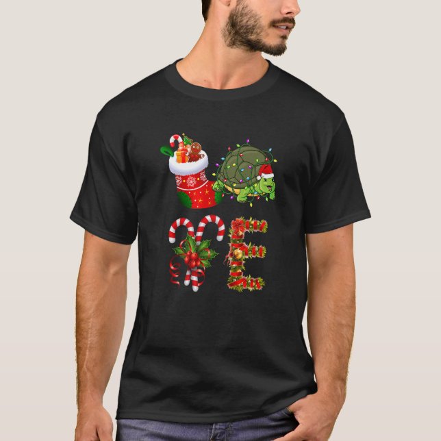 Camiseta Luces De Navidades De Tortuga Llevaron A Navidades (Anverso)