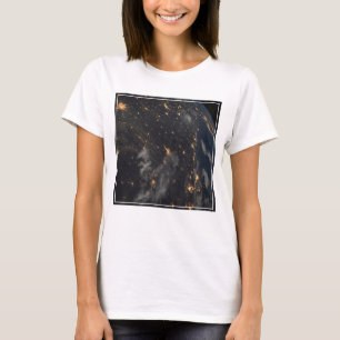 Camiseta Luces De Noche En El Planeta Tierra