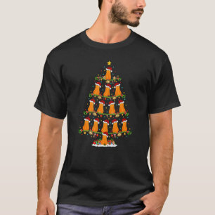 Camiseta Luces de squash Noche Santa Squash Árbol de Navida