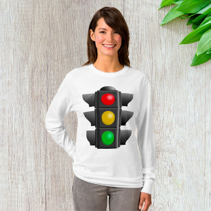 Camiseta Luces de Tráfico Rojo Amarillo Verde Señal