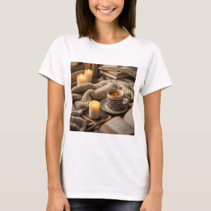 Camiseta Luces de velas cálidas y acogedoras Boho