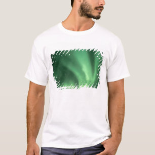 Camiseta Luces del norte, Aurora boreal, sobre estribacione