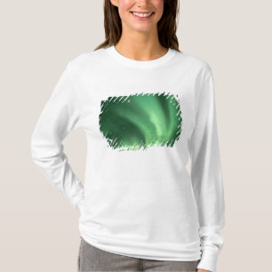 Camiseta Luces del norte, Aurora boreal, sobre estribacione