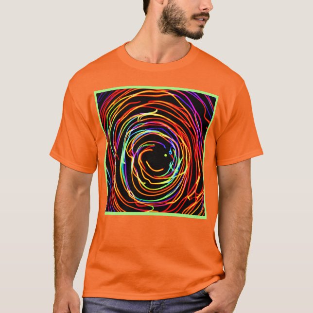 Camiseta Luces en espiral brillan (Anverso)