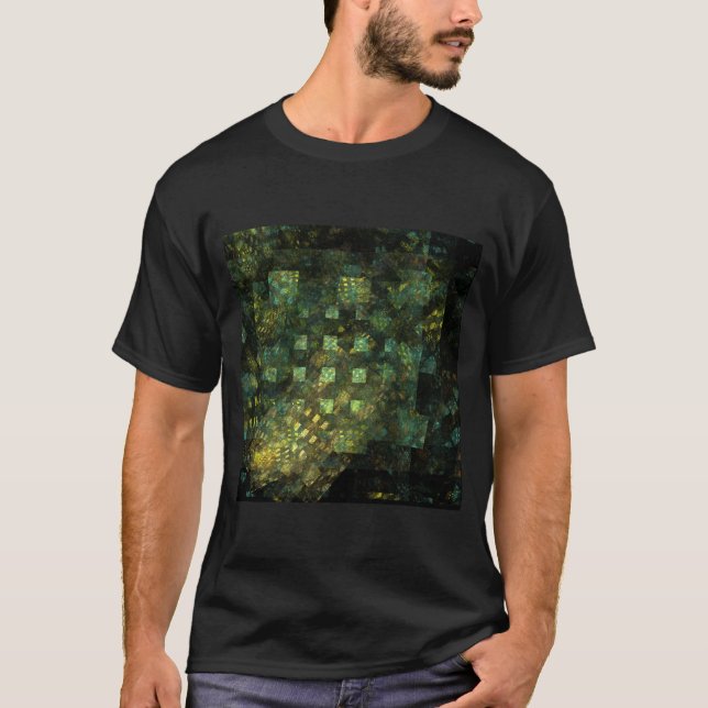 Camiseta Luces en la ciudad Resumen arte (Anverso)