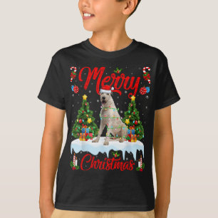 Camiseta Luces Navidad del árbol de navidad de los lobos ir