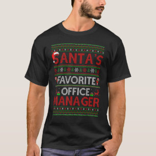 Camiseta Luces Navideñas Feas El Gerente de Oficina Favorit